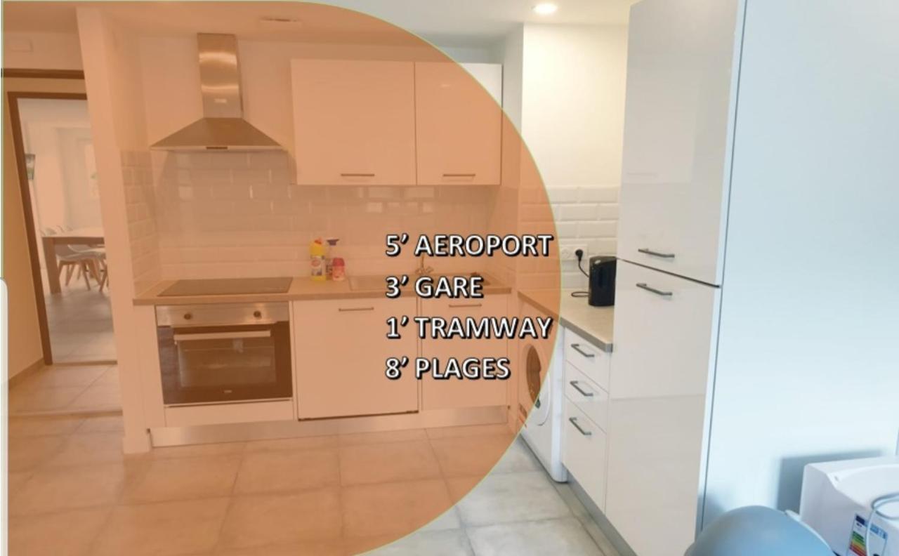 Appartamento Renove 2023 Proche Aeroport 5min, Gare Sncf 2 Min, Tramway Au Pied De L'immeuble , Parking Possible, Renovated 2023 Near The Airport 5 Min, Train Station 2 Min, Tram Next To The Building 1 Min, Parking Possible
